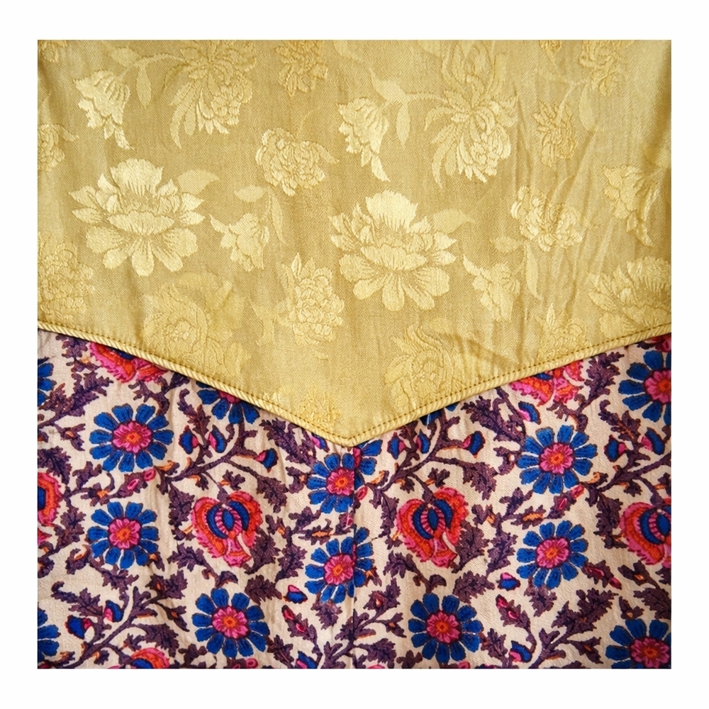 Free People Rare Maggie Floral Duster Jacket L Boho Kimono Festival Layer FP - Picture 7 of 15